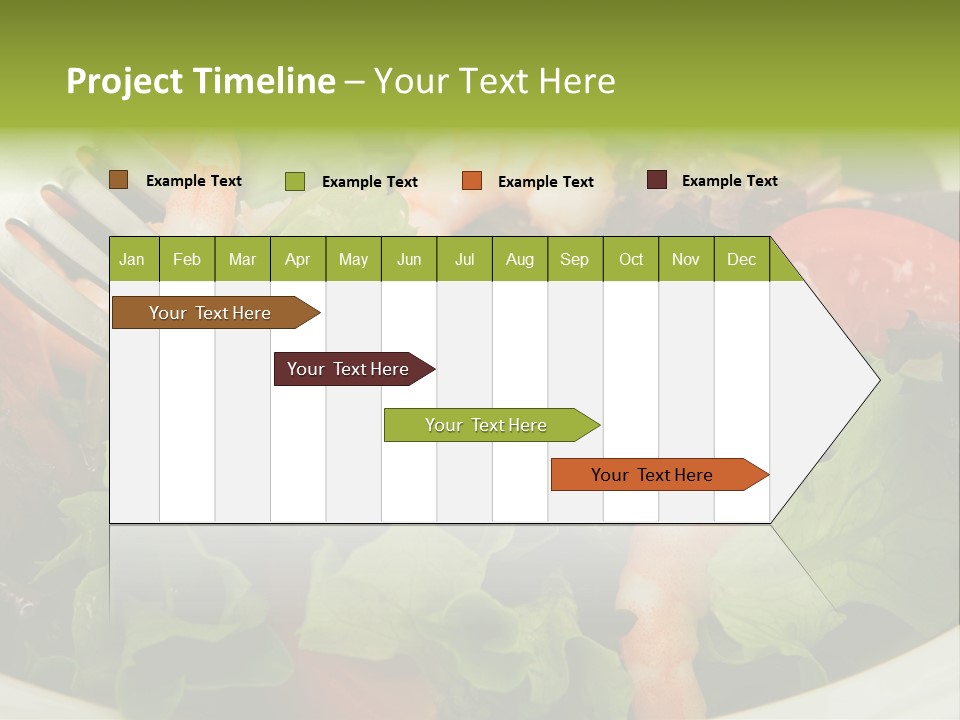 Lunch Eating Isolated PowerPoint Template