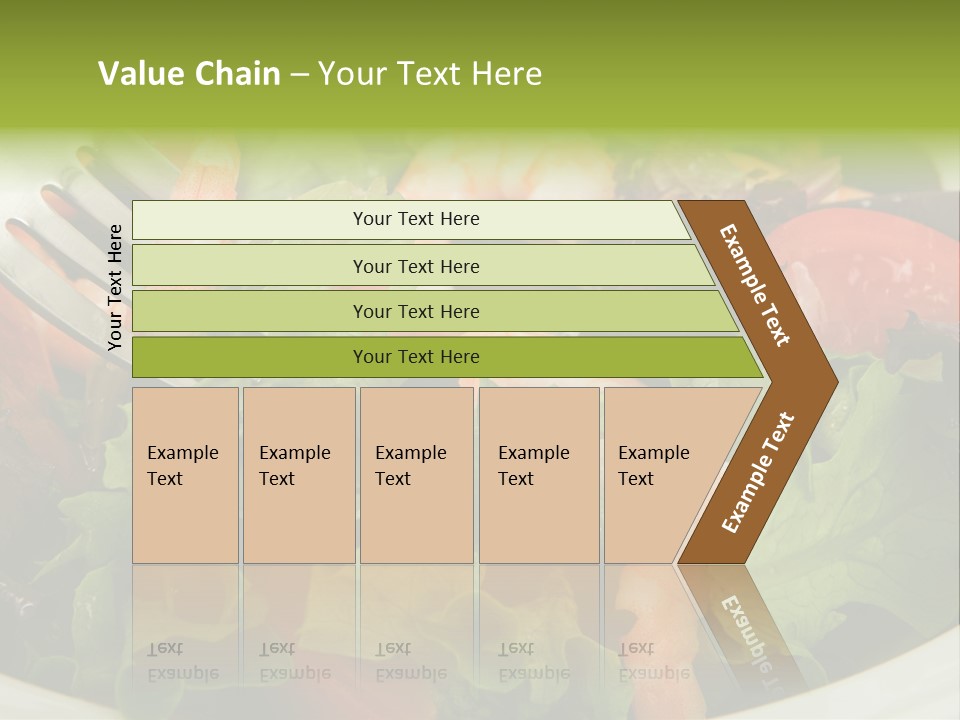 Lunch Eating Isolated PowerPoint Template