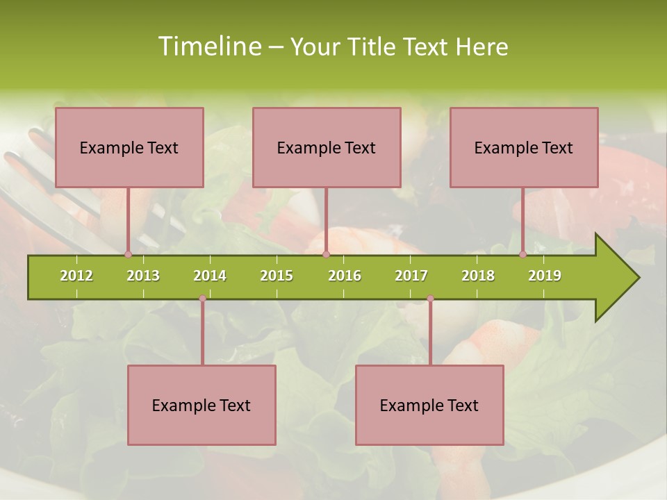 Lunch Eating Isolated PowerPoint Template