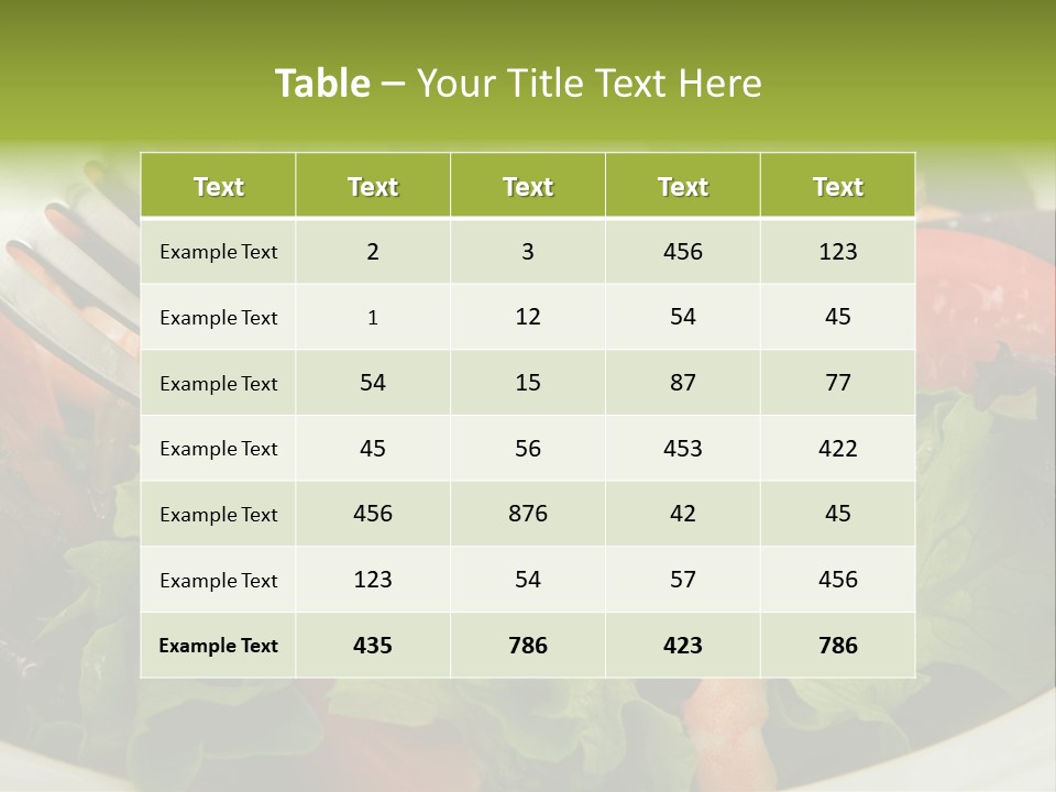 Lunch Eating Isolated PowerPoint Template