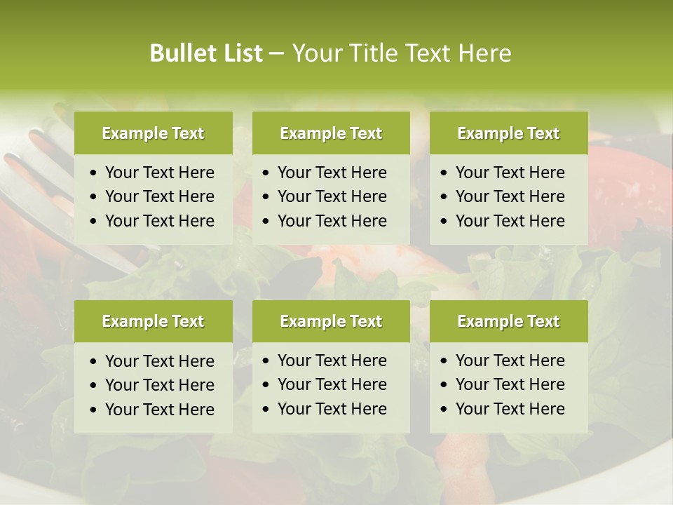 Lunch Eating Isolated PowerPoint Template