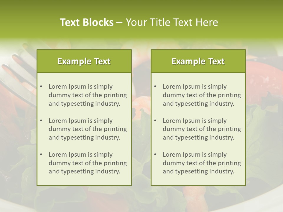 Lunch Eating Isolated PowerPoint Template