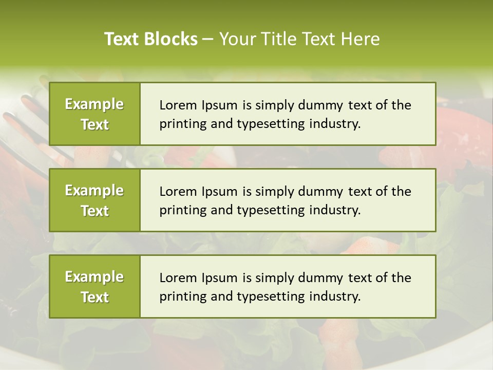 Lunch Eating Isolated PowerPoint Template