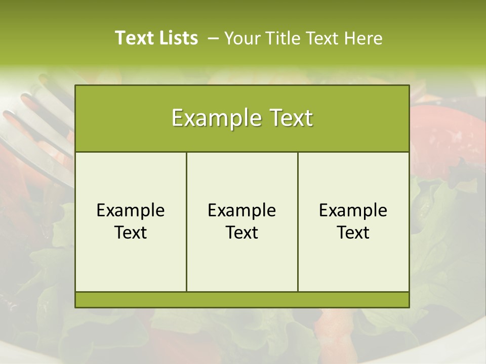Lunch Eating Isolated PowerPoint Template