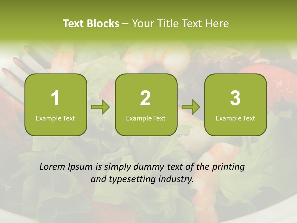 Lunch Eating Isolated PowerPoint Template