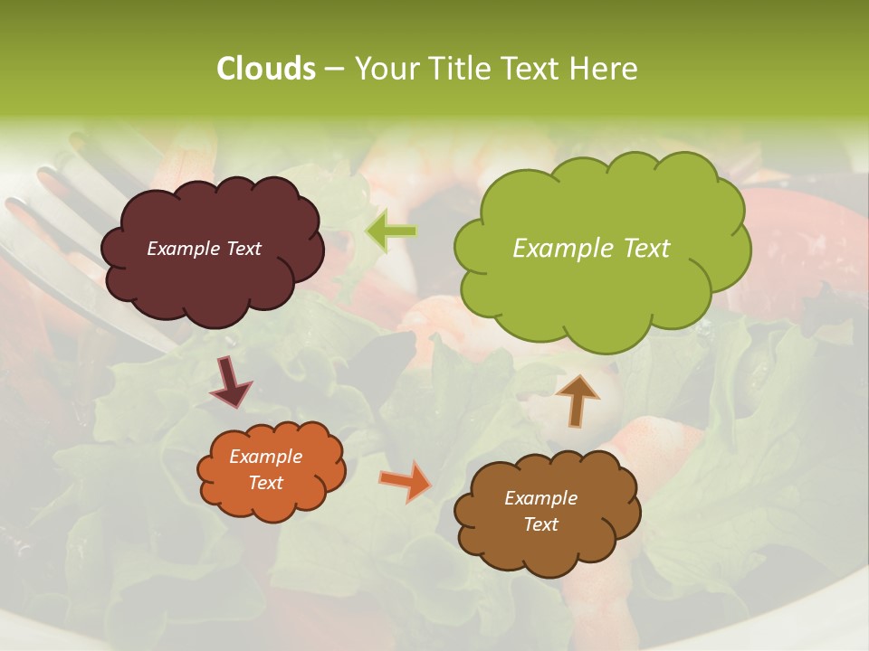 Lunch Eating Isolated PowerPoint Template