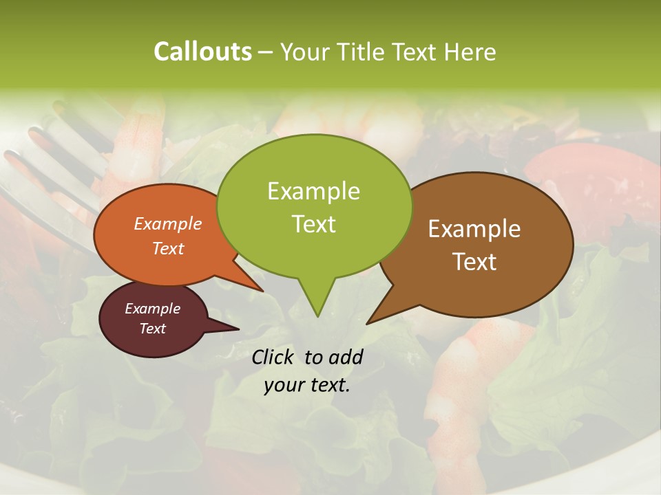 Lunch Eating Isolated PowerPoint Template