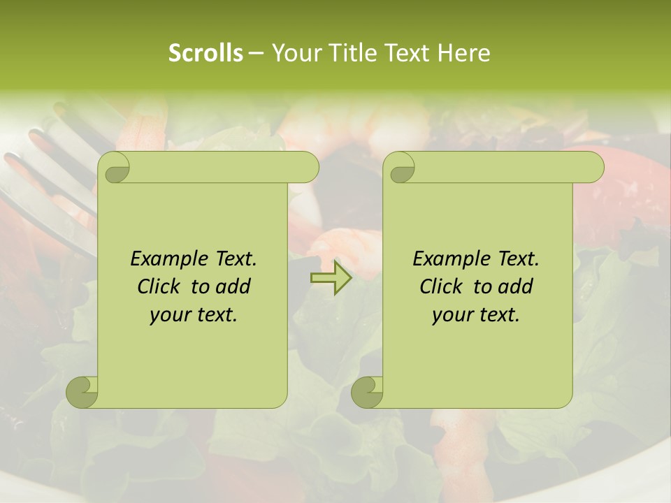 Lunch Eating Isolated PowerPoint Template