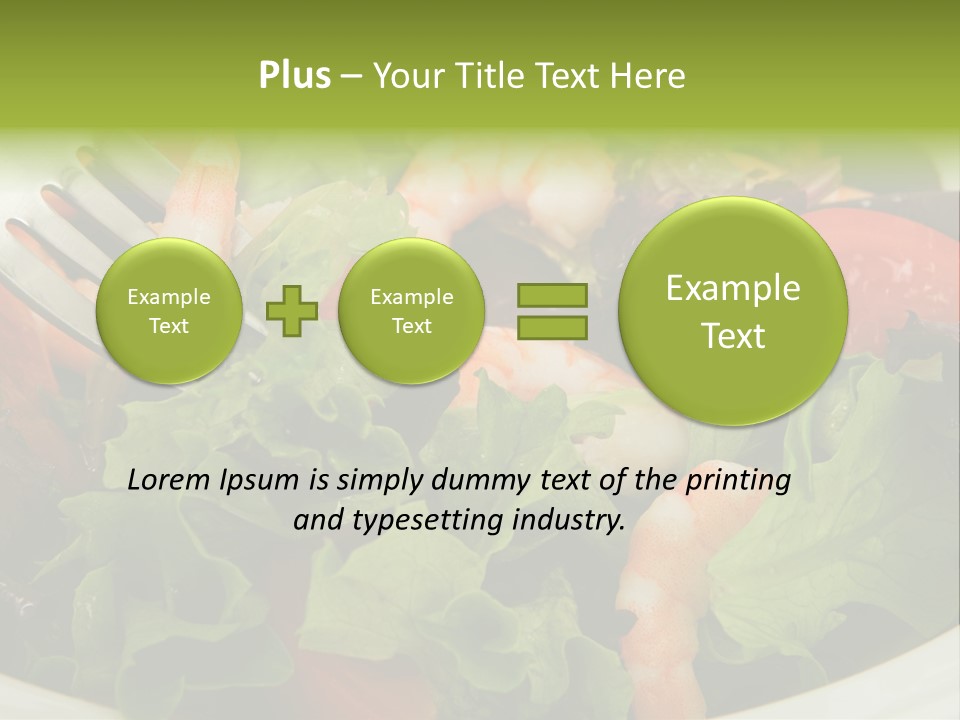 Lunch Eating Isolated PowerPoint Template