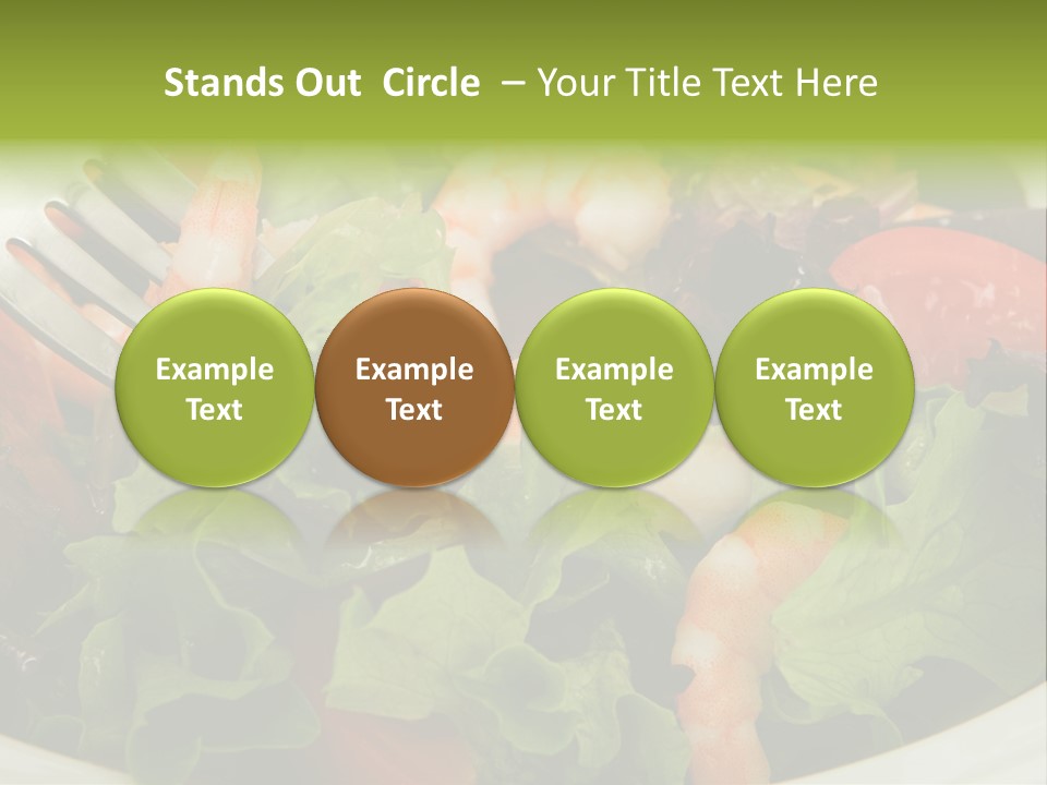 Lunch Eating Isolated PowerPoint Template