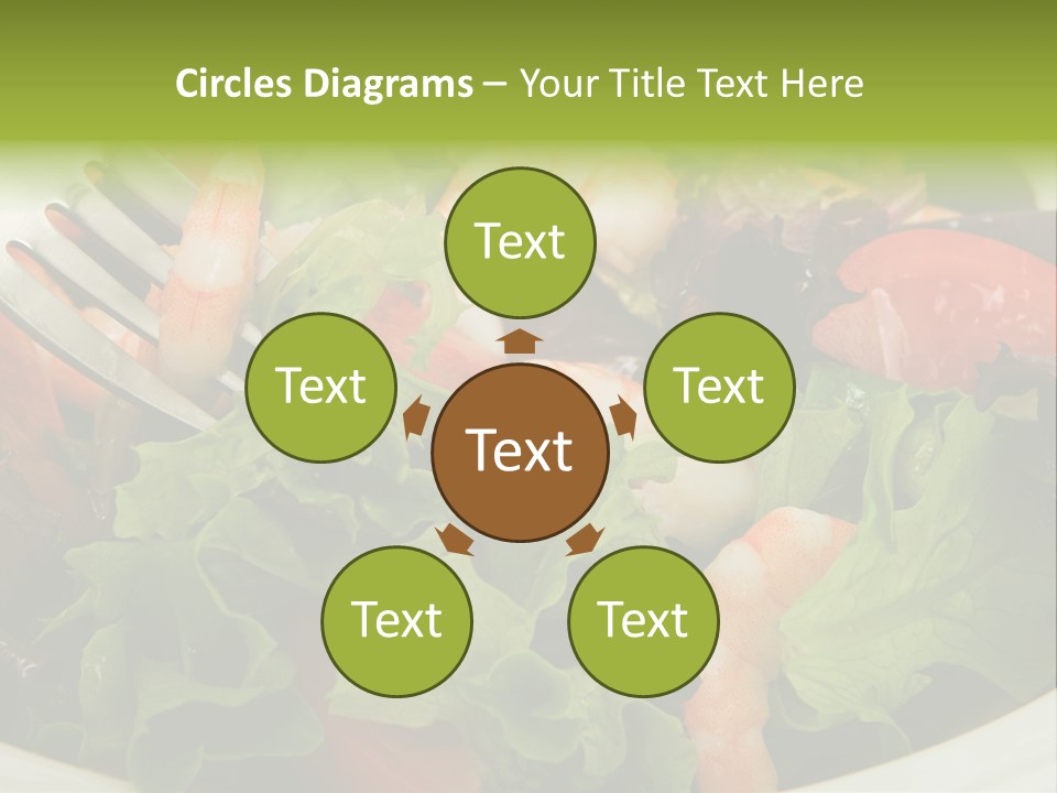 Lunch Eating Isolated PowerPoint Template