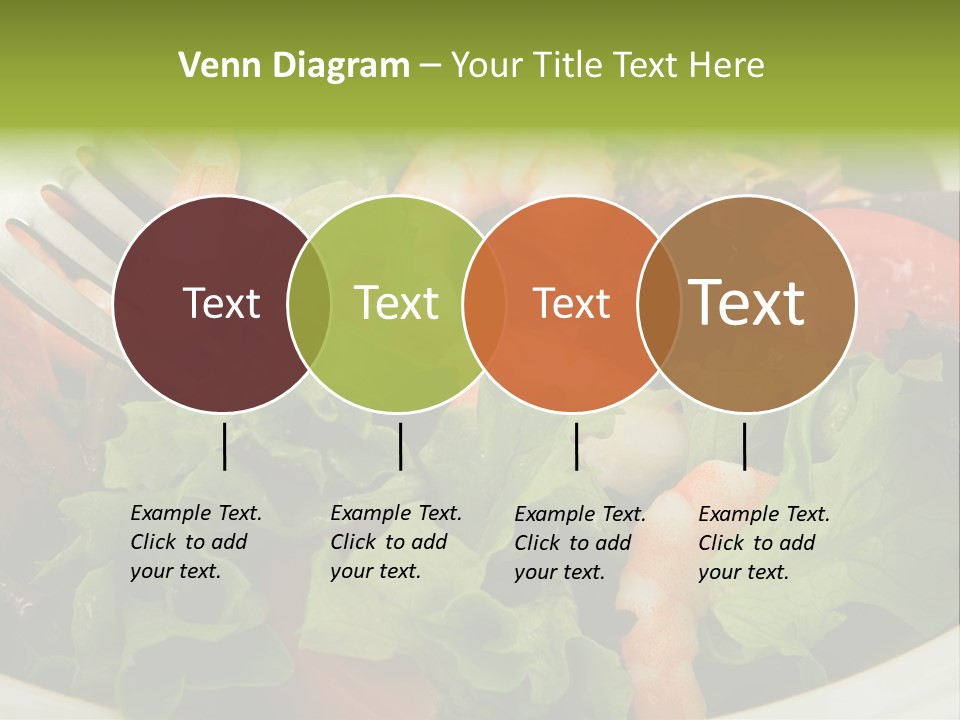 Lunch Eating Isolated PowerPoint Template