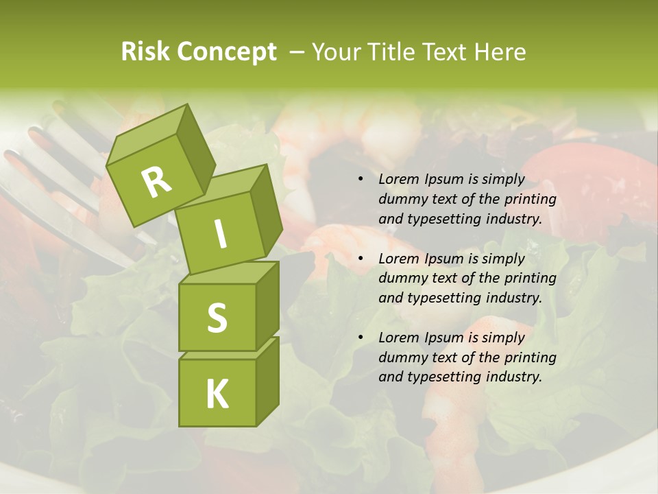 Lunch Eating Isolated PowerPoint Template