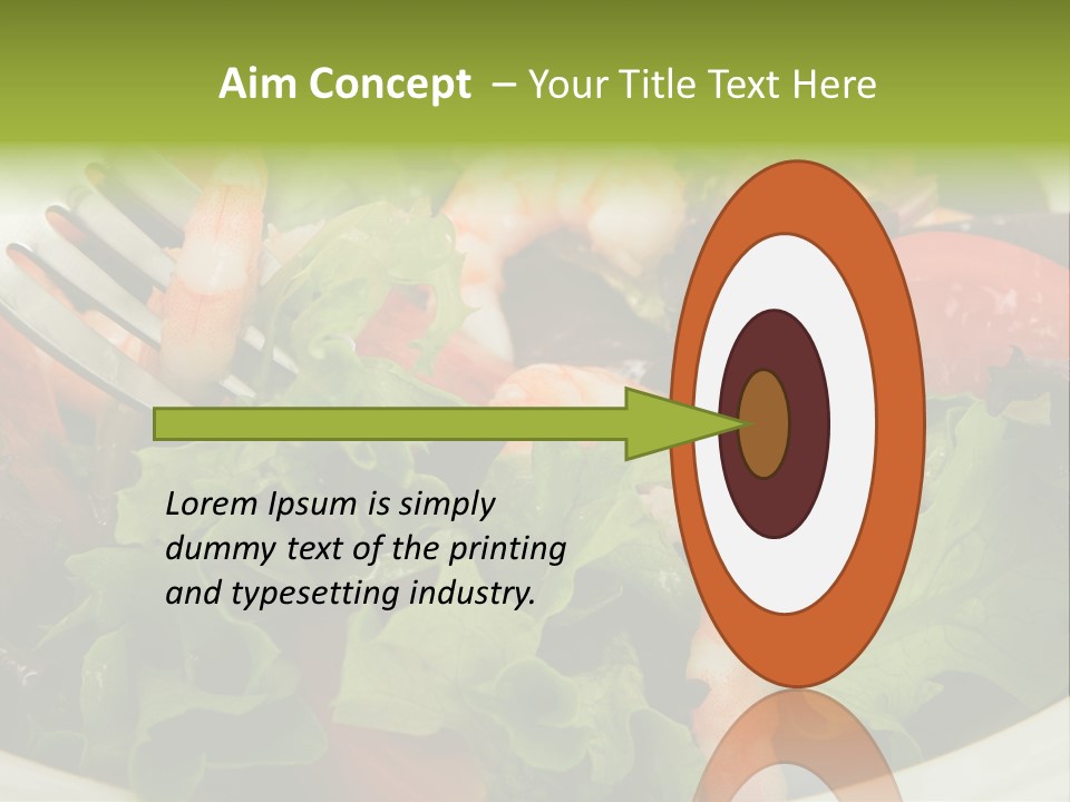 Lunch Eating Isolated PowerPoint Template