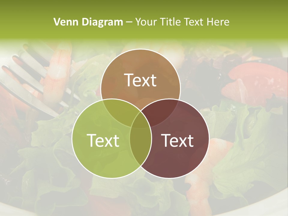 Lunch Eating Isolated PowerPoint Template