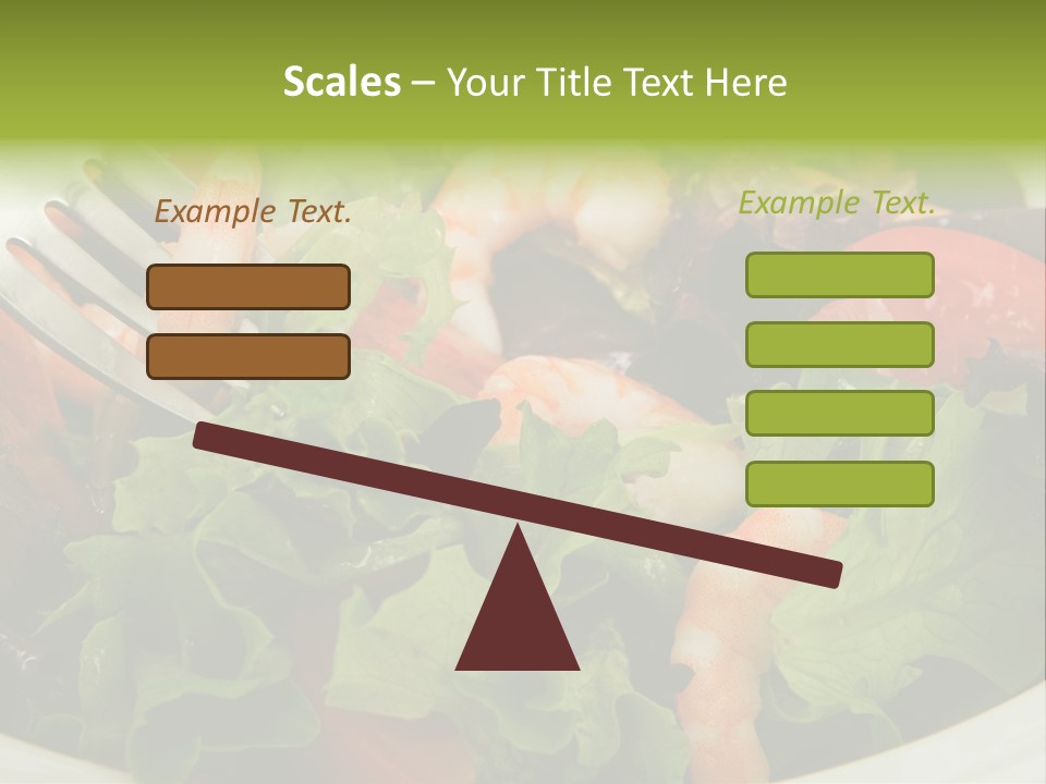 Lunch Eating Isolated PowerPoint Template