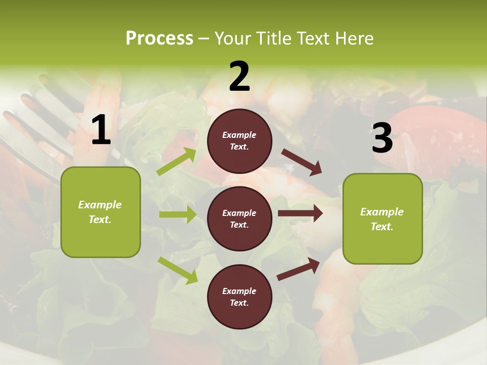 Lunch Eating Isolated PowerPoint Template