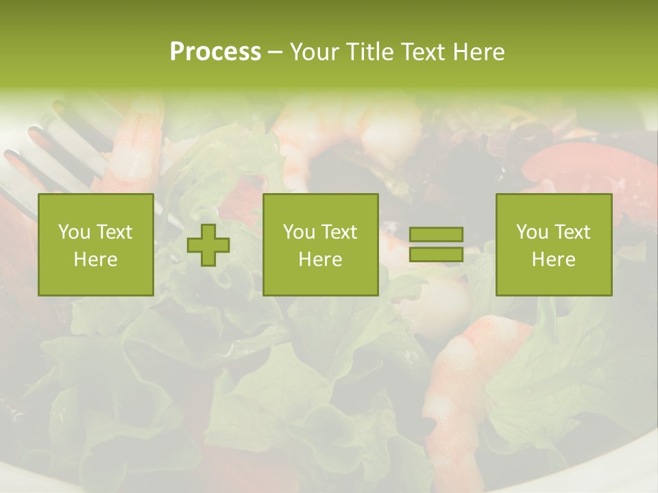 Lunch Eating Isolated PowerPoint Template