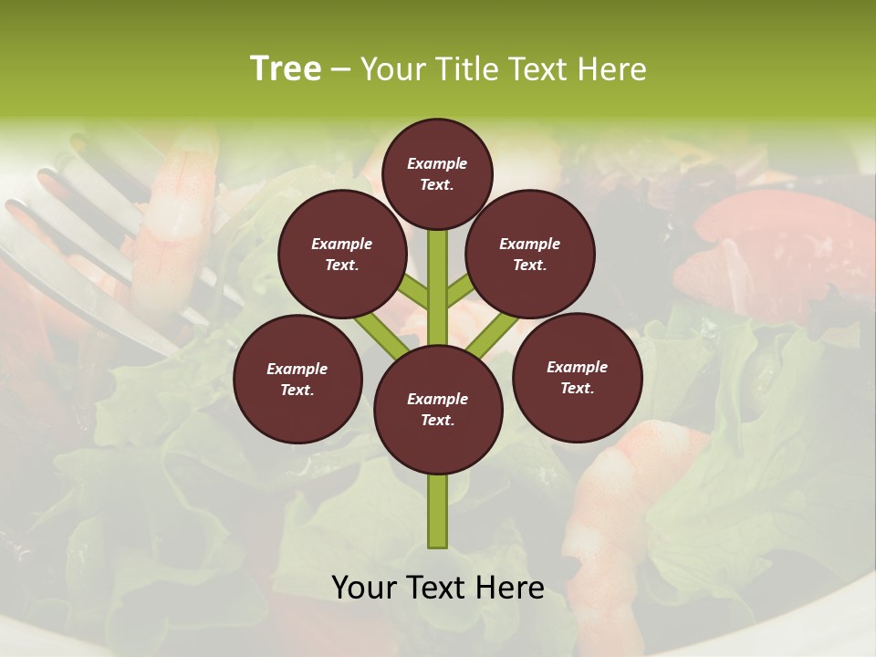 Lunch Eating Isolated PowerPoint Template