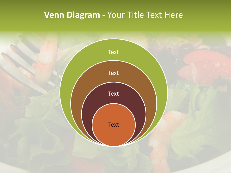 Lunch Eating Isolated PowerPoint Template