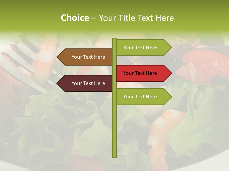 Lunch Eating Isolated PowerPoint Template