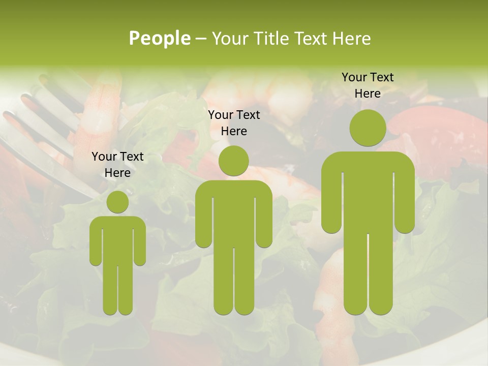 Lunch Eating Isolated PowerPoint Template