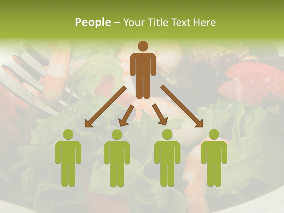 Lunch Eating Isolated PowerPoint Template
