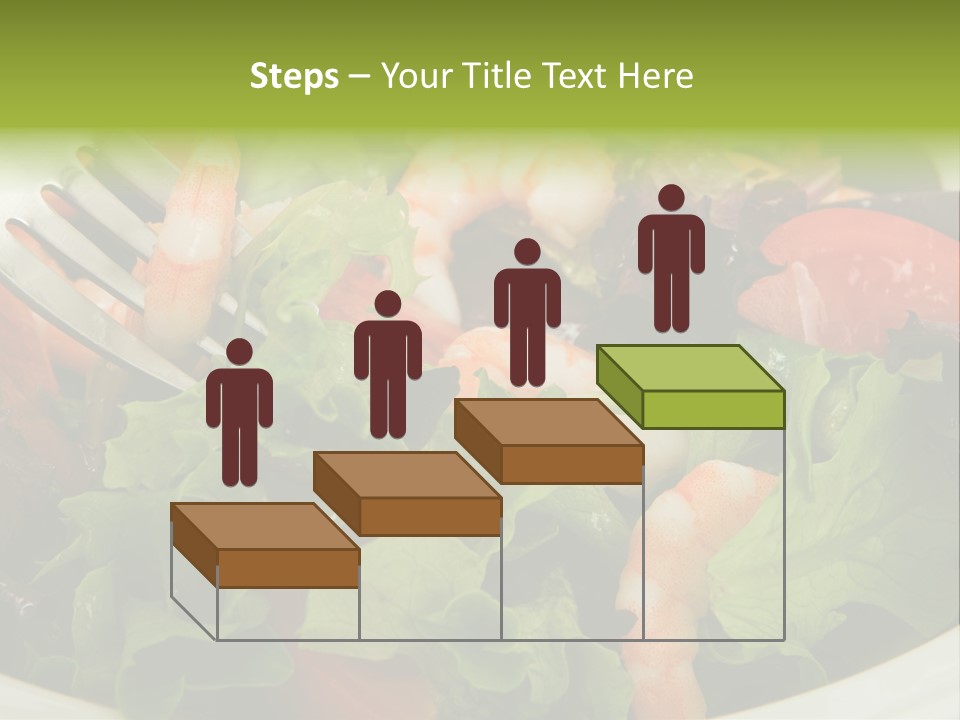 Lunch Eating Isolated PowerPoint Template