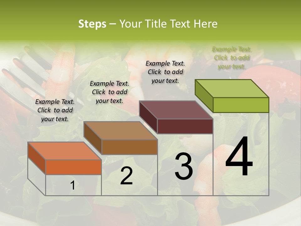 Lunch Eating Isolated PowerPoint Template