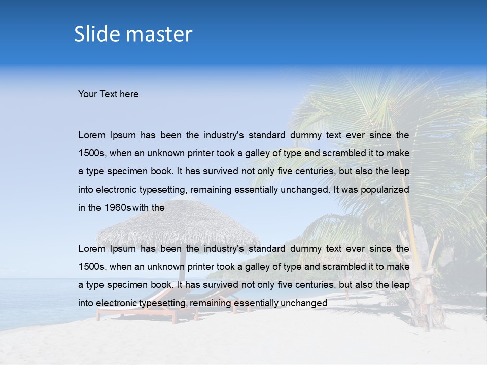 Paradise Beach Coast PowerPoint Template
