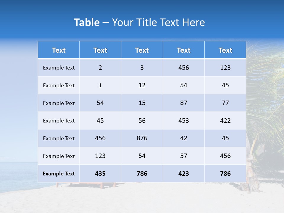 Paradise Beach Coast PowerPoint Template