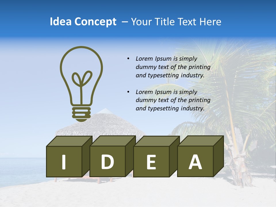 Paradise Beach Coast PowerPoint Template