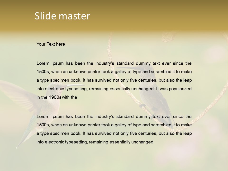 Beautiful Cute Sky PowerPoint Template