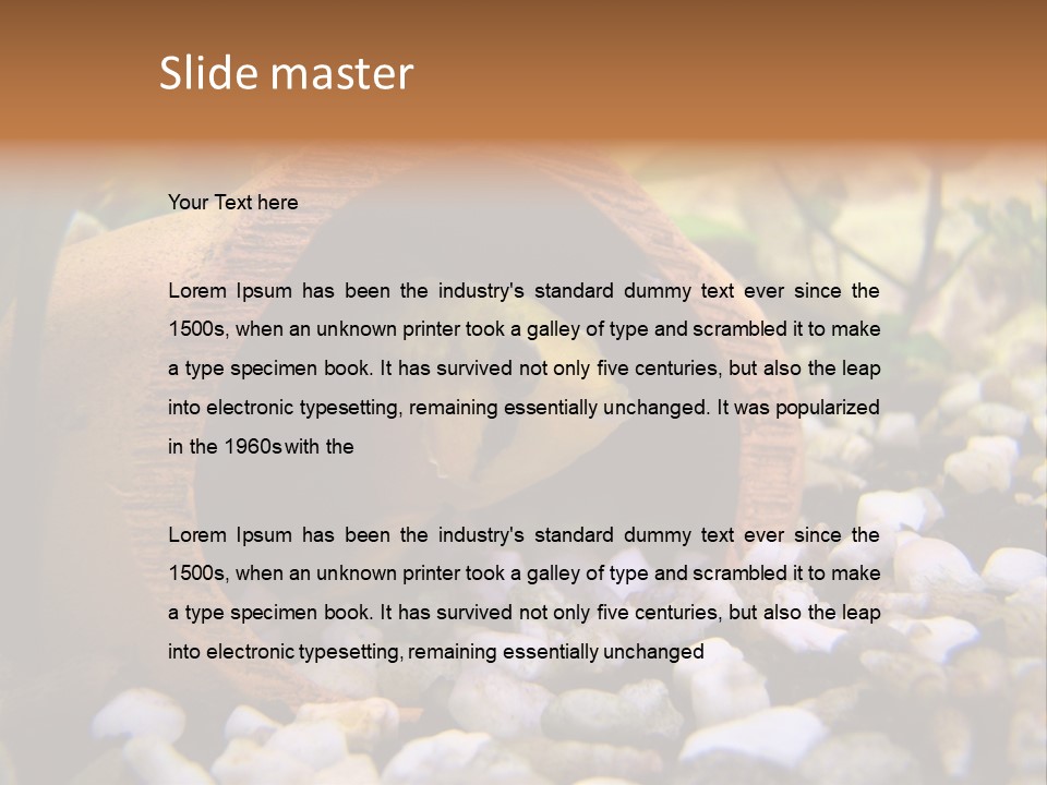 Yellow Fish Cichlid PowerPoint Template