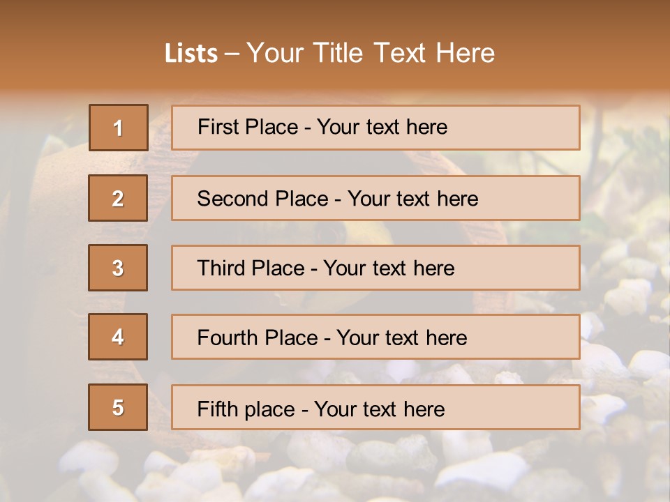 Yellow Fish Cichlid PowerPoint Template