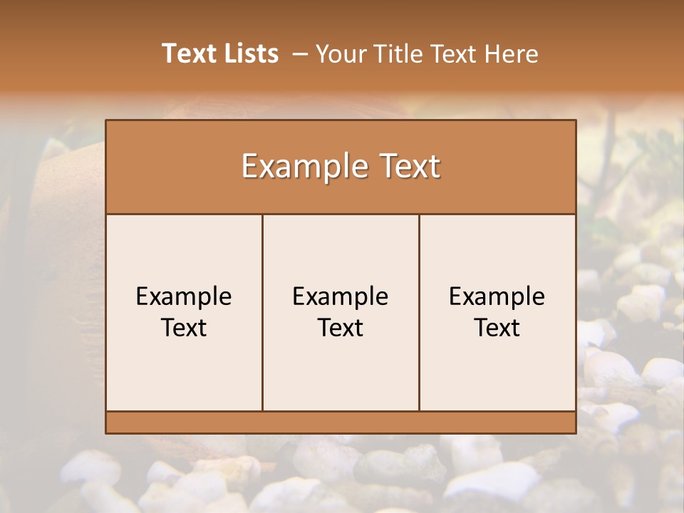 Yellow Fish Cichlid PowerPoint Template