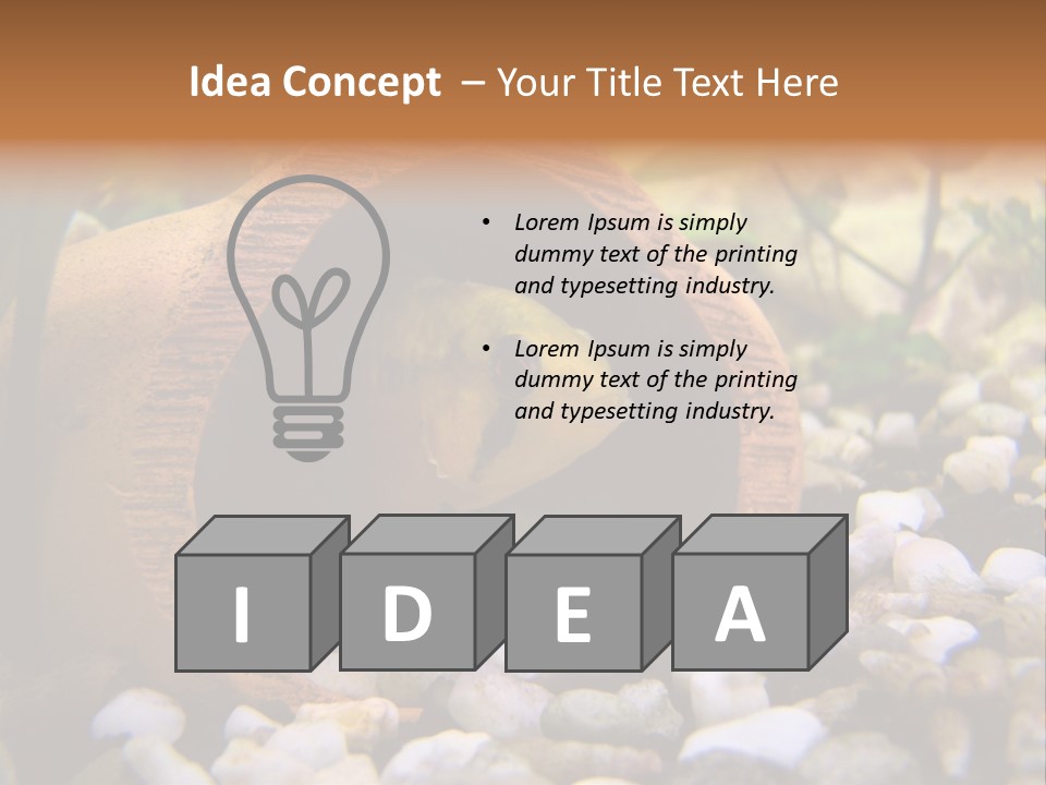 Yellow Fish Cichlid PowerPoint Template