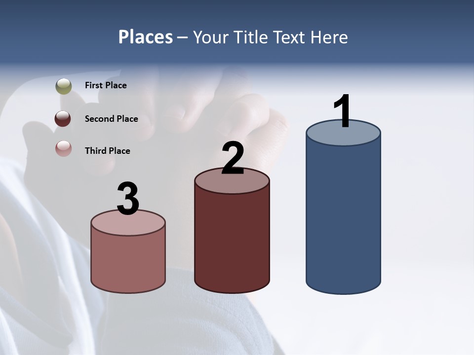 Finger Boy Chin PowerPoint Template