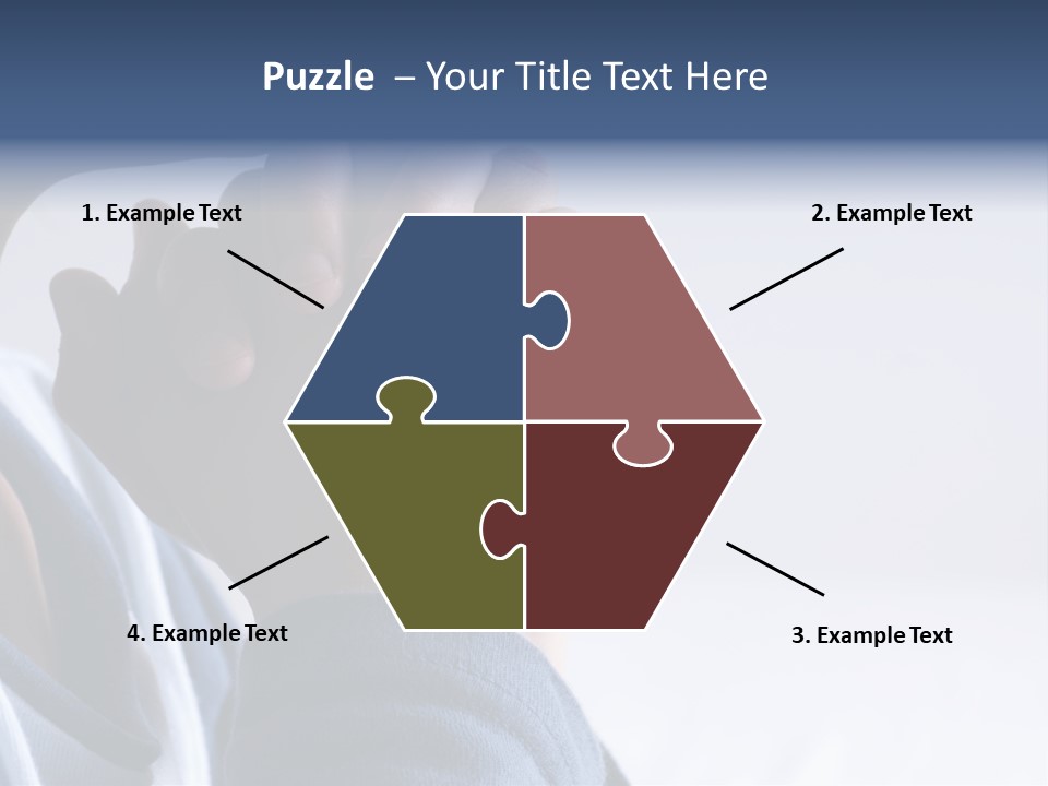 Finger Boy Chin PowerPoint Template