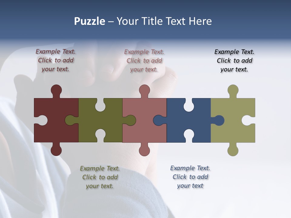 Finger Boy Chin PowerPoint Template