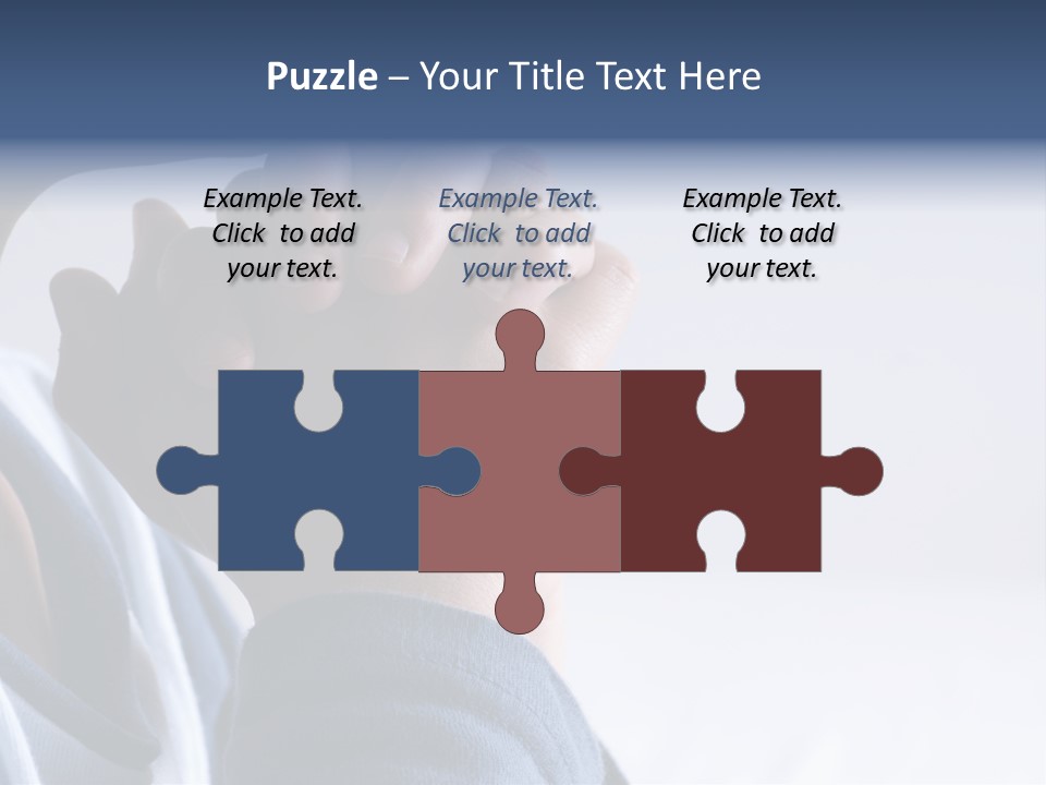 Finger Boy Chin PowerPoint Template