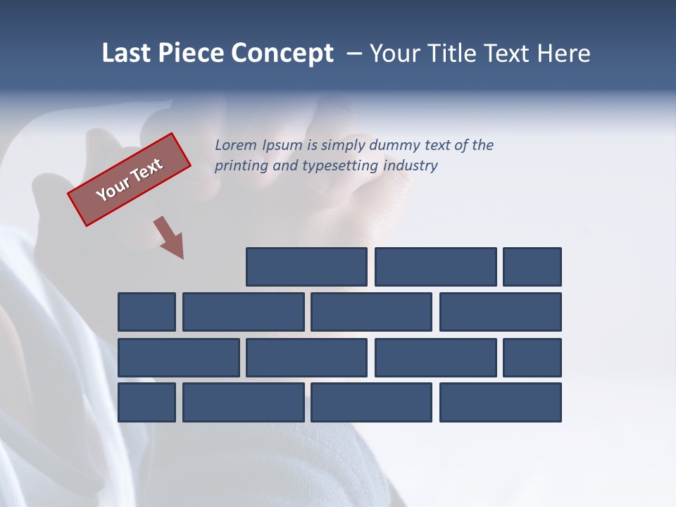 Finger Boy Chin PowerPoint Template