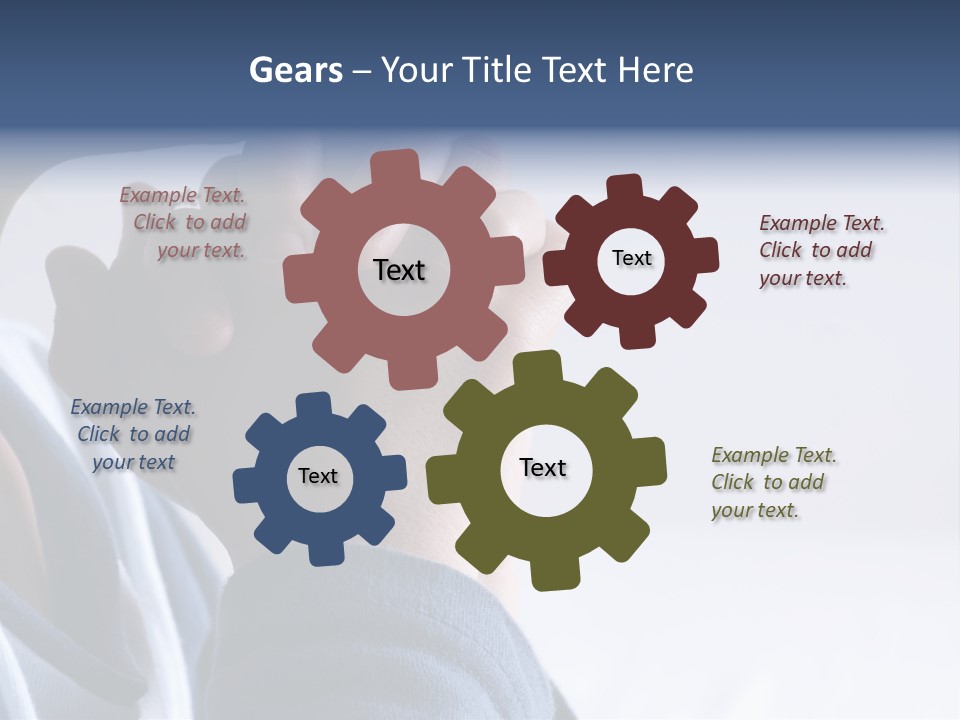 Finger Boy Chin PowerPoint Template