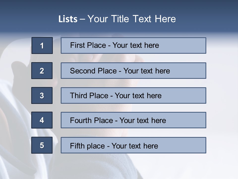 Finger Boy Chin PowerPoint Template