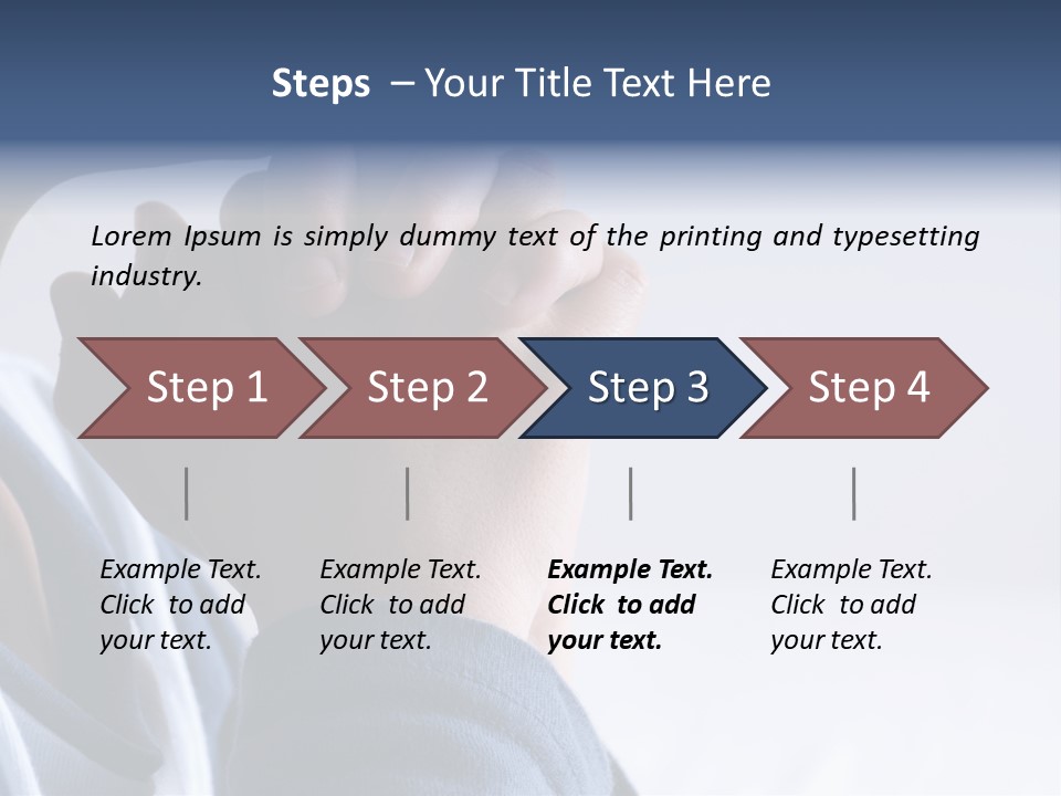 Finger Boy Chin PowerPoint Template