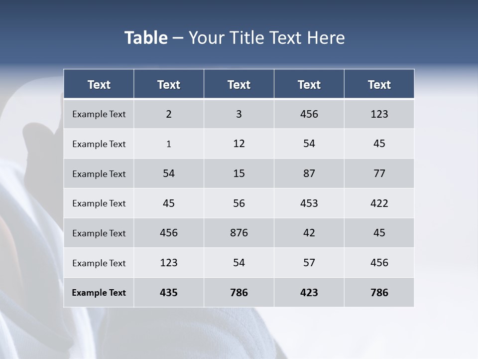 Finger Boy Chin PowerPoint Template