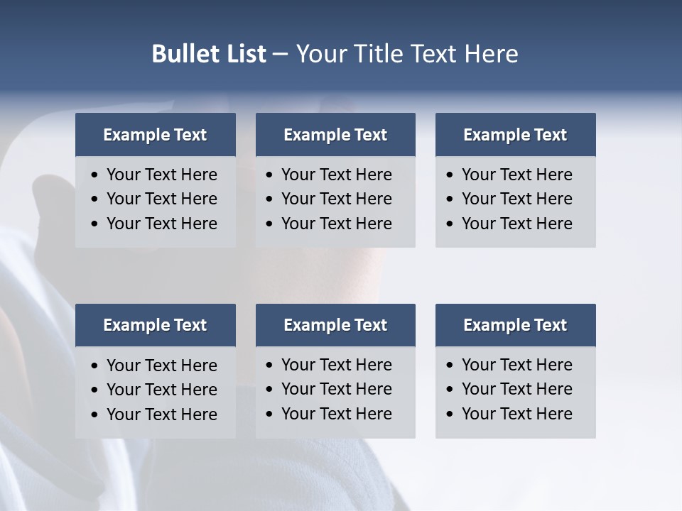 Finger Boy Chin PowerPoint Template