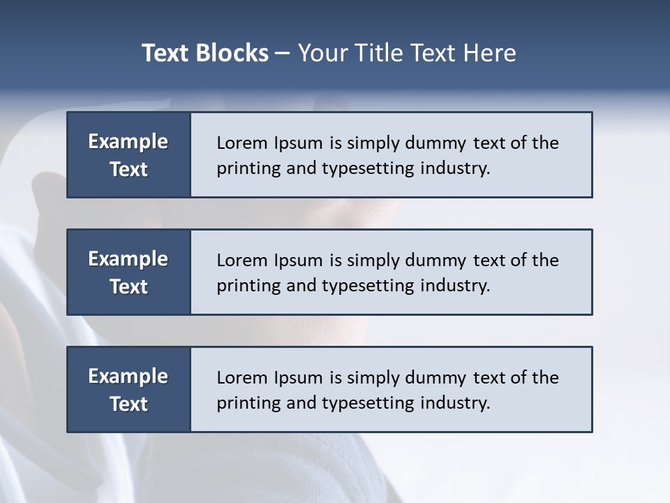 Finger Boy Chin PowerPoint Template