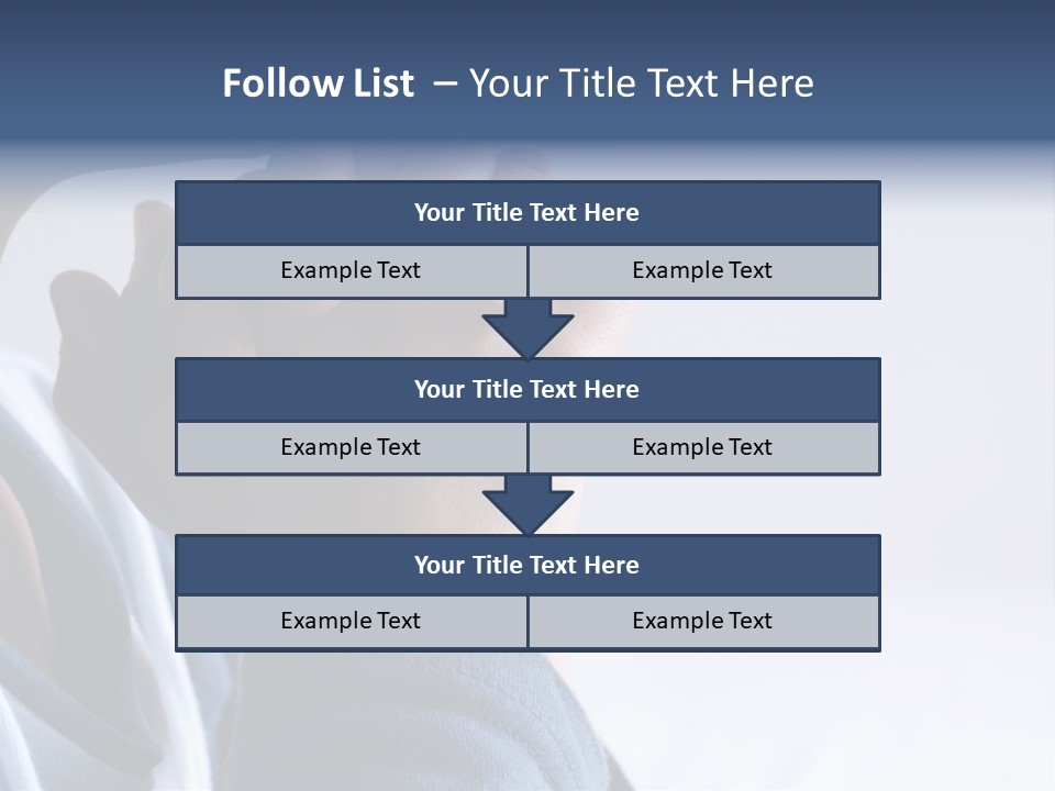 Finger Boy Chin PowerPoint Template