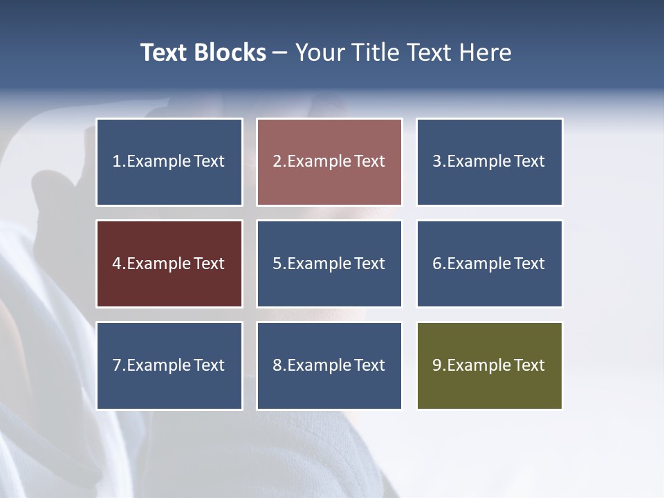 Finger Boy Chin PowerPoint Template